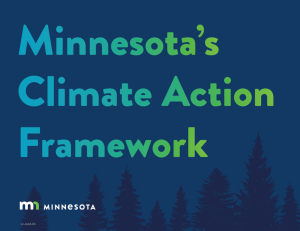 Climate action framework document cover.